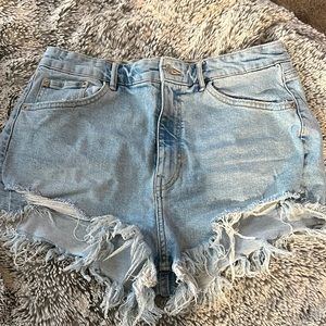 Zara Hi Rise jean shorts